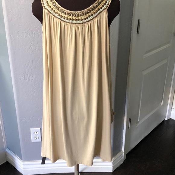 💙💙CAbi Egyptian Beaded Neck Tunic Style # 872 - Picture 3 of 8